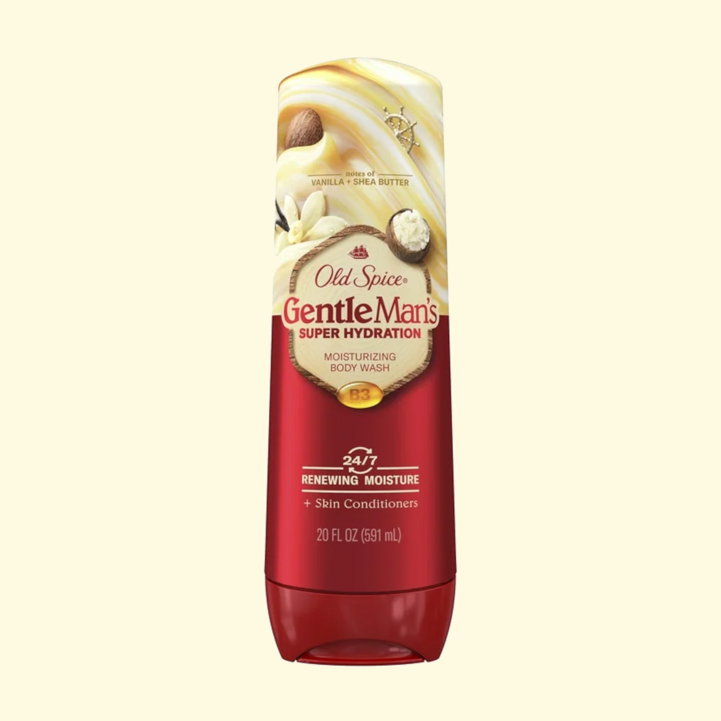 Old Spice Body Wash, Gentleman's Blend, Vanilla + Shea, 20 fl oz