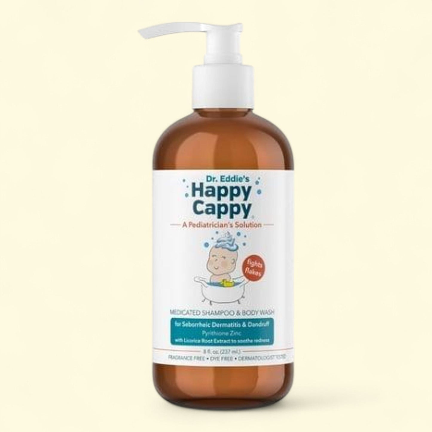 Dr. Eddie's Happy Cappy, Medicated Shampoo & Body Wash, 8 fl oz