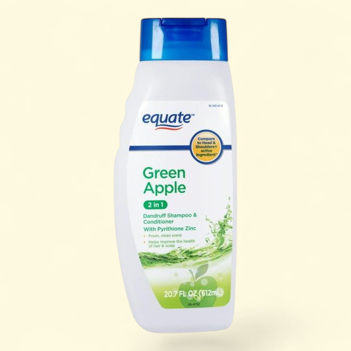 Equate Green Apple Dandruff Shampoo & Conditioner, 20.7 fl oz