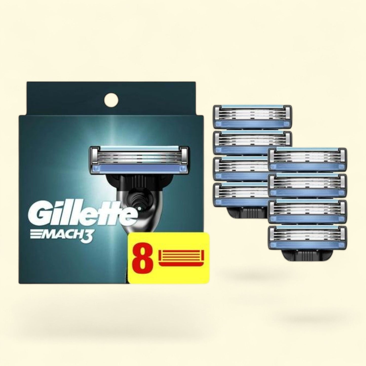 Gillette Mach3 Razor Blade Refill, 8 count
