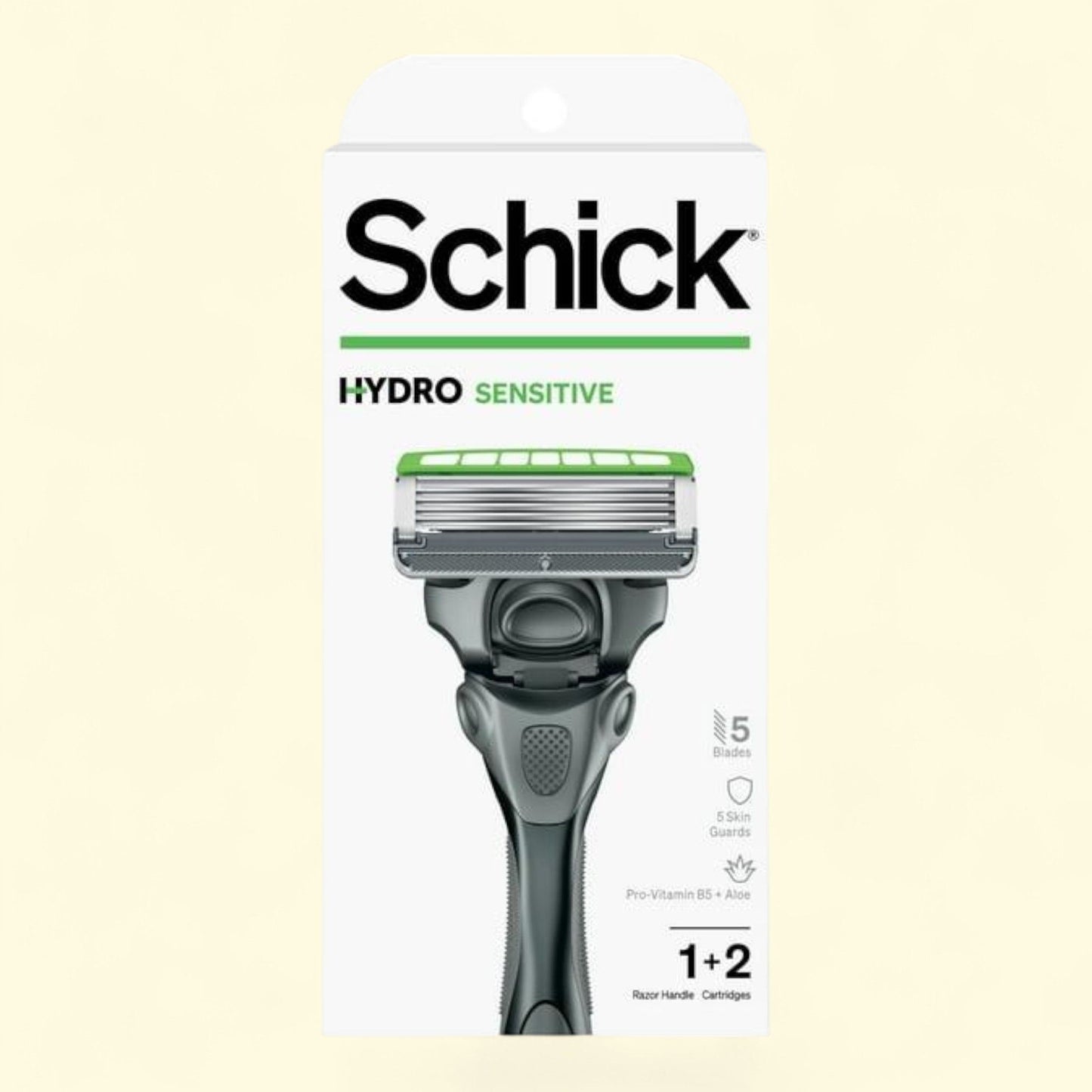 Schick Hydro 5-Blade Skin Comfort Sensitive Skin Mens Razor Handle ... — authentic US product shipped worldwide by Treatspree
