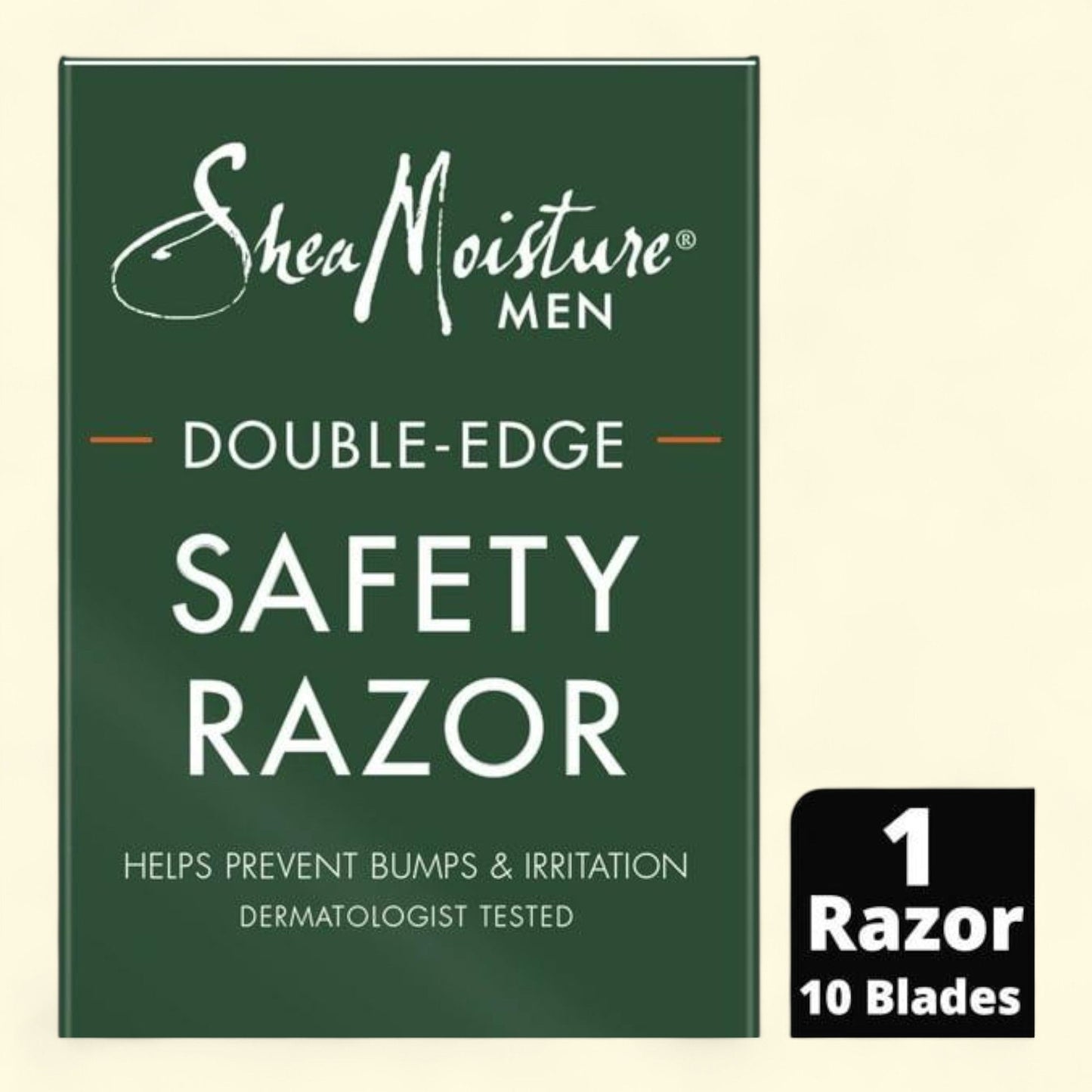 SheaMoisture Men Razor Double-Edge Safety Razor, 1 Handle, 10 Blades — authentic US product shipped worldwide by Treatspree