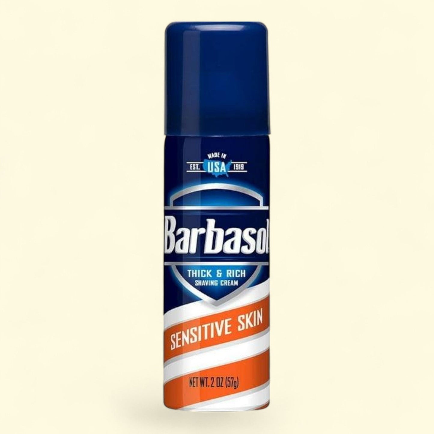 Barbasol Shaving Cream, Sensitive Skin, 2 OZ