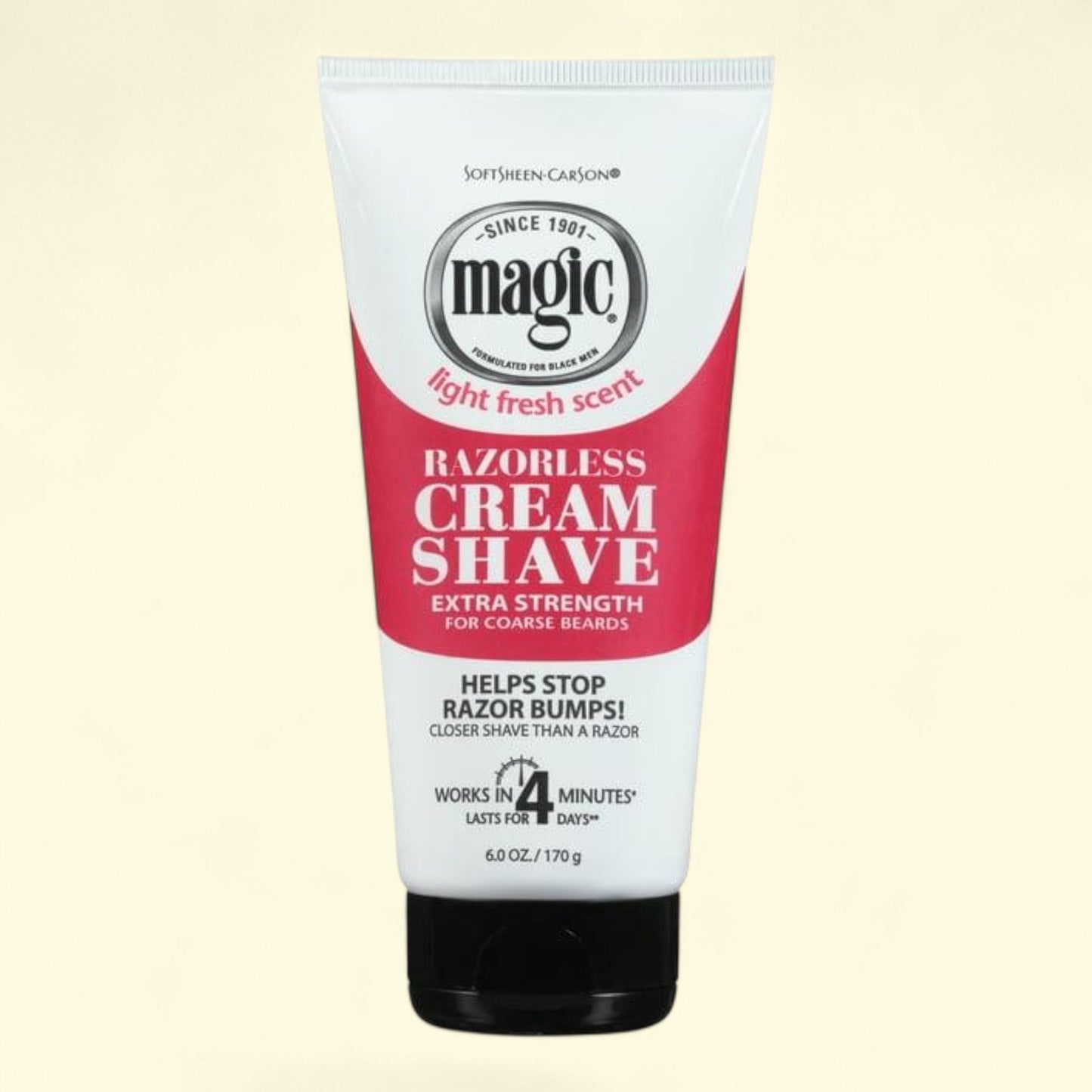 Softsheen-Carson Magic Shave Hair Removal Cream for Men, Extra Strength, 6 oz