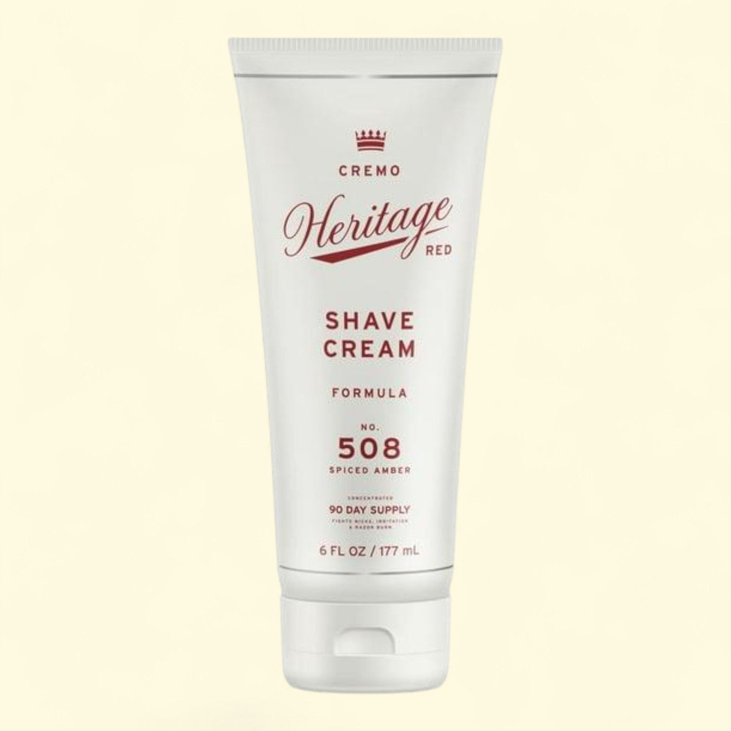 Cremo Men's Shave Cream, Spiced Amber, 6 oz