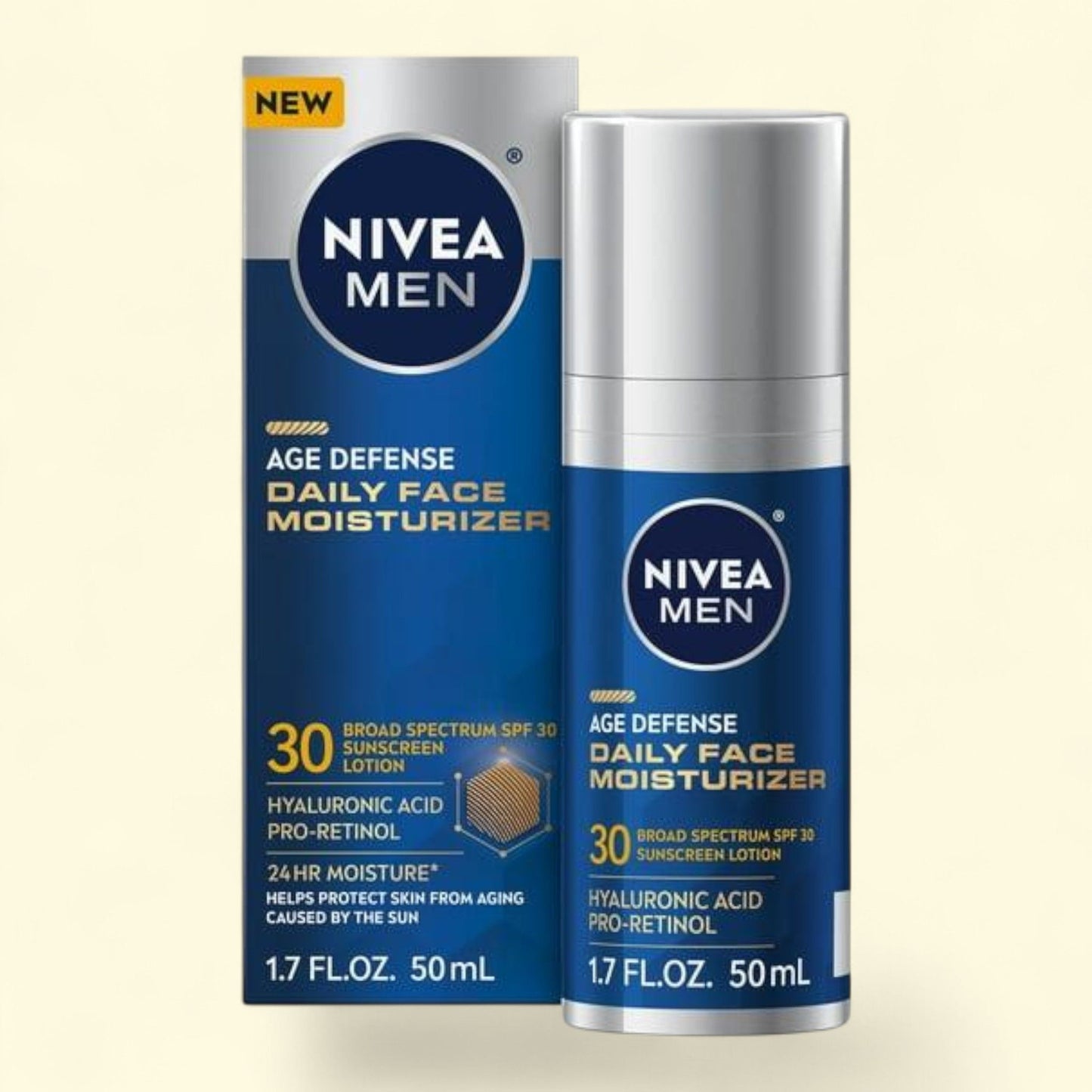 NIVEA MEN Face Moisturizer SPF 30, 1.7 fl oz