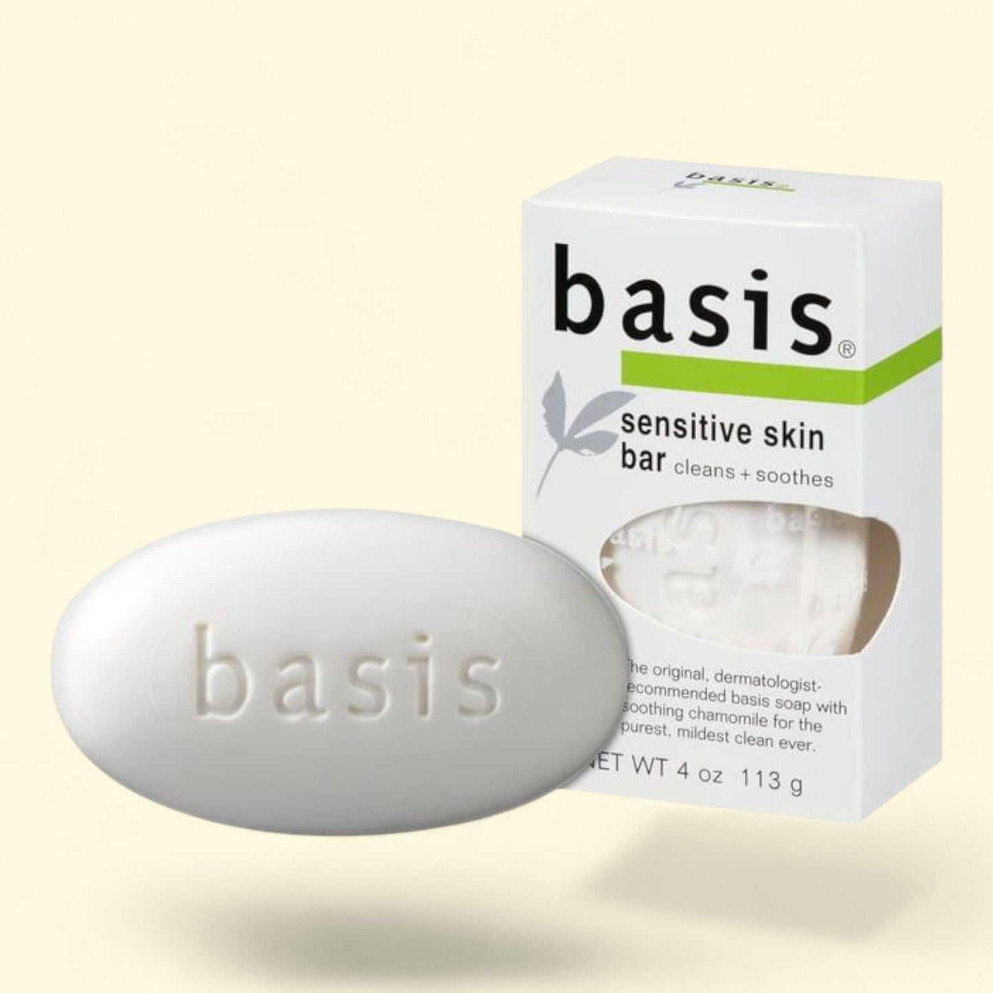 Basis Sensitive Skin Bar Soap, 4 oz