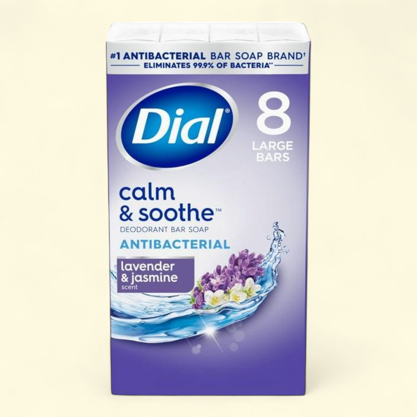 Dial Antibacterial Bar Soap, Calm & Soothe, 4 oz, 8 Bars