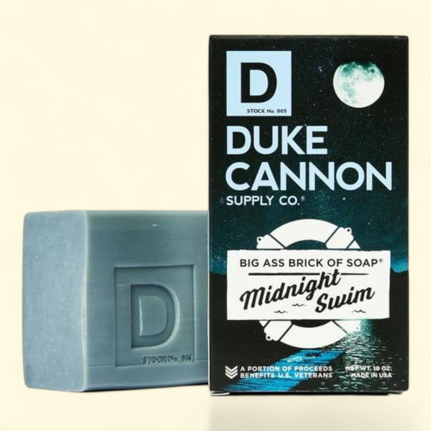 Duke Cannon Big Ass Brick of Soap, Midnight Swim, 10 oz