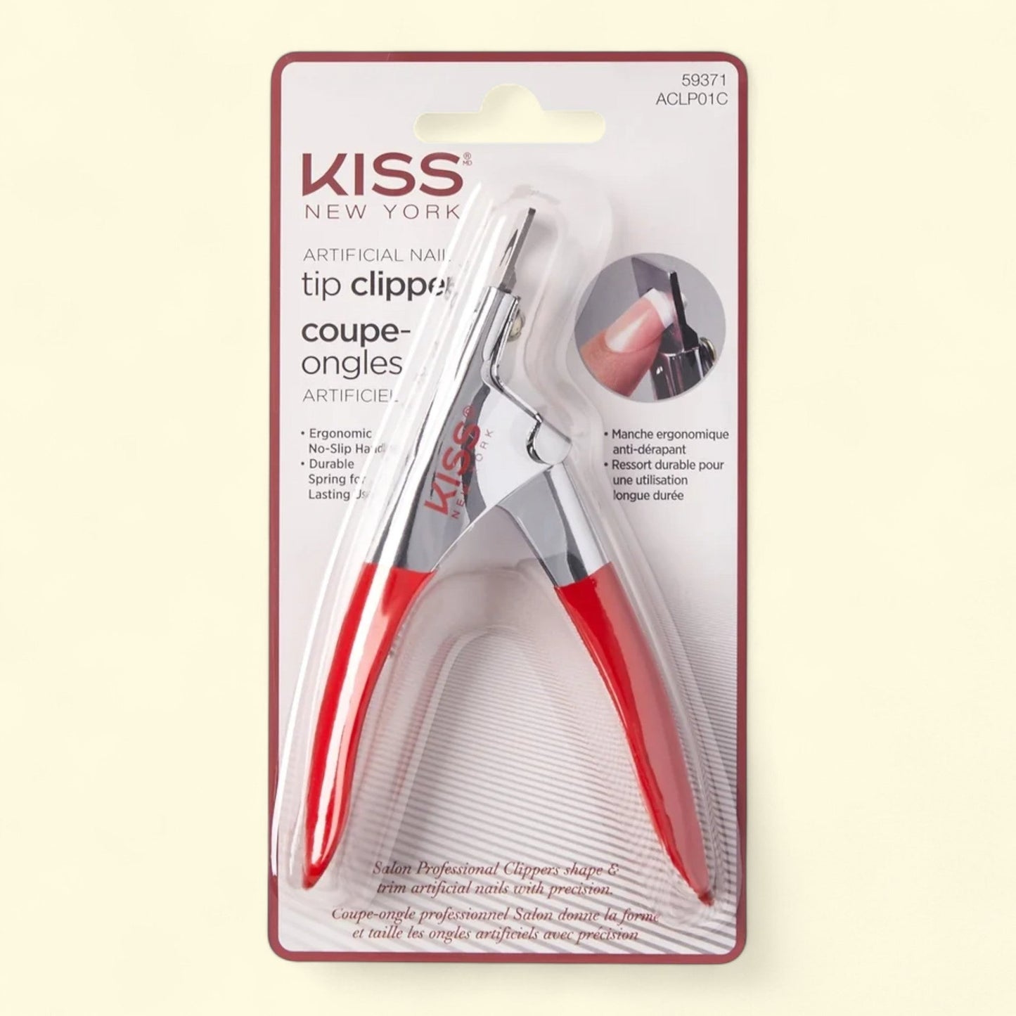 KISS Stainless Steel Nail Tip Clipper, 1 Count