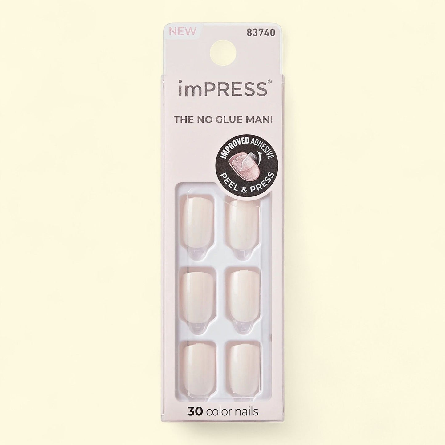 KISS imPRESS Press on Nails, Point Pink, Short Squoval, 30 Count — authentic US product shipped worldwide by Treatspree