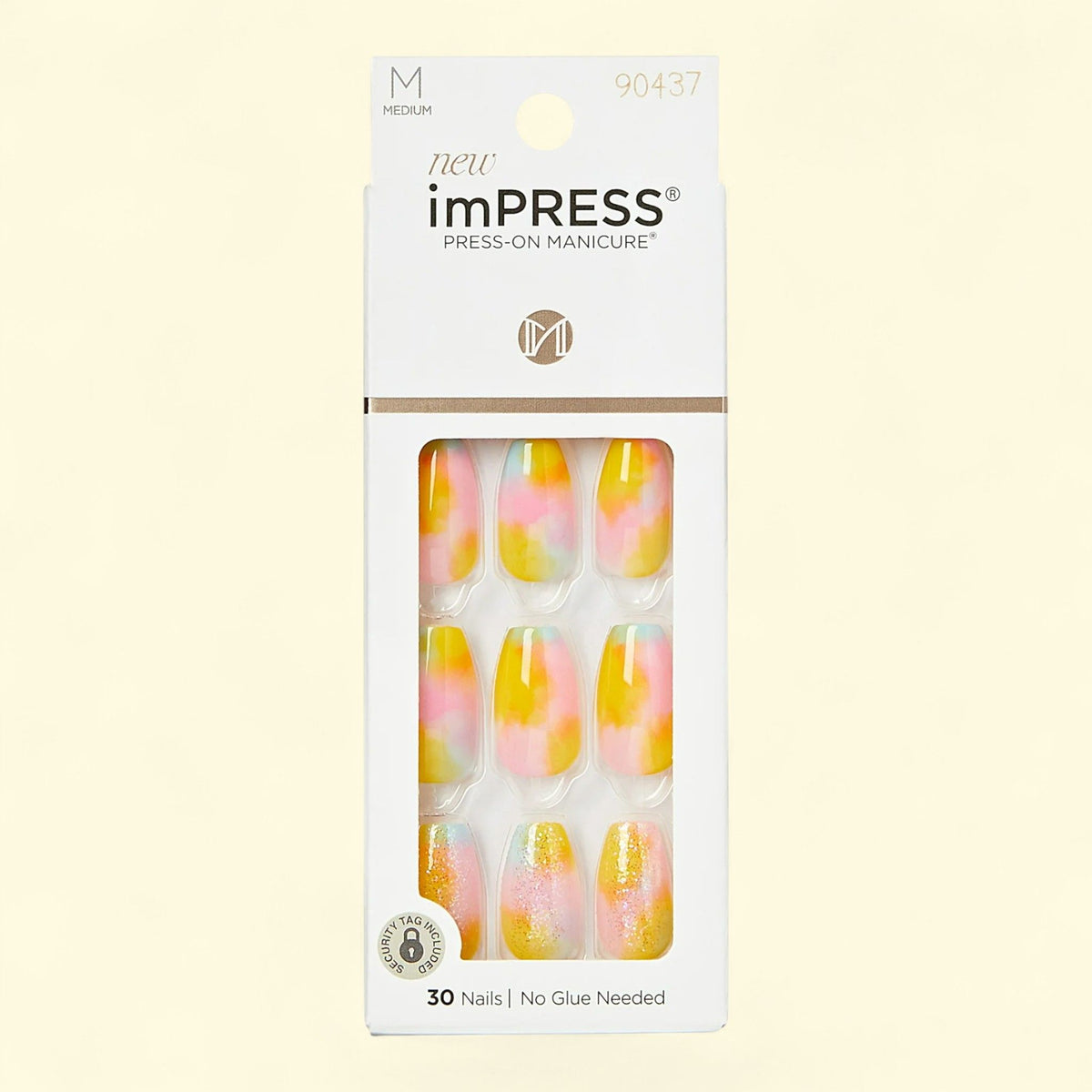 KISS imPRESS Press on Nails, Candy Syrup, Blue, Medium Coffin, 30 C... — authentic US product shipped worldwide by Treatspree