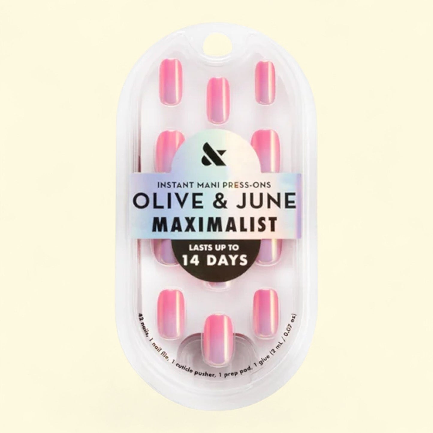 Olive & June Press-On Nails, Sunrise Chrome, 42 Pieces — authentic US product shipped worldwide by Treatspree
