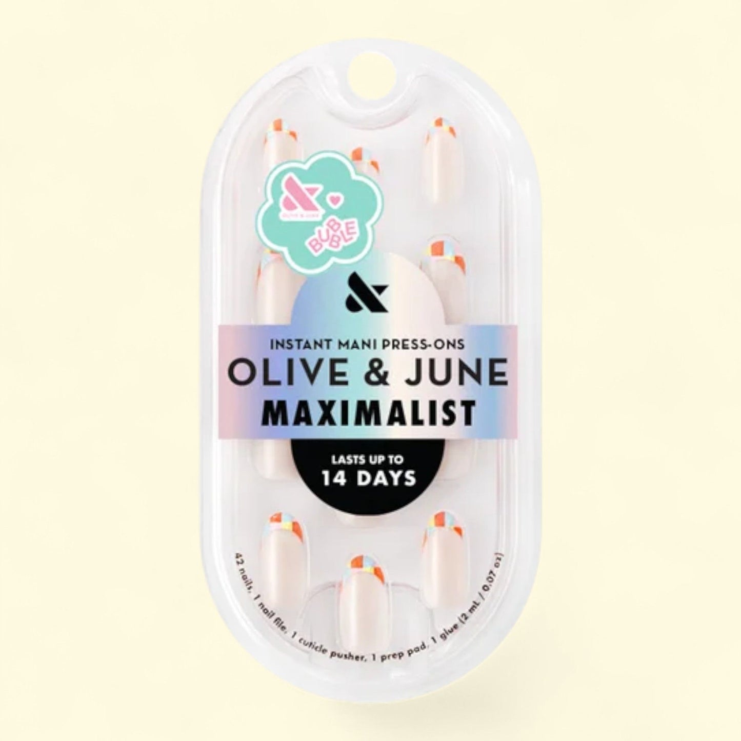 Olive & June Instant Mani Medium Oval Press-on Nails, Parade French... — authentic US product shipped worldwide by Treatspree