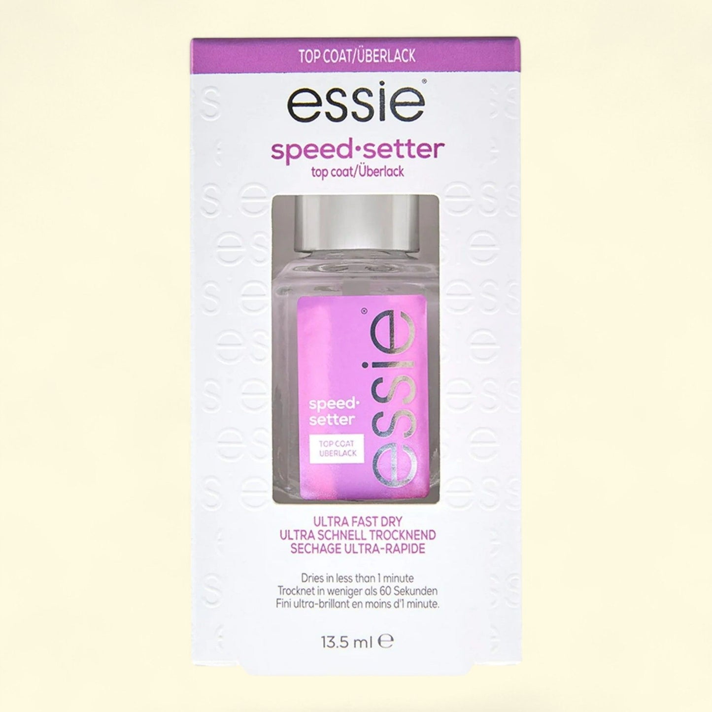Essie Nail Polish, Speed Setter Top Coat, 0.46 fl oz Bottle