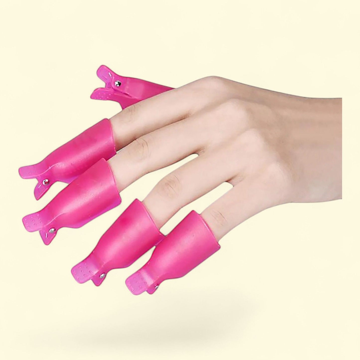 Pueen Nail Soaker Cap Clips, 10 Count