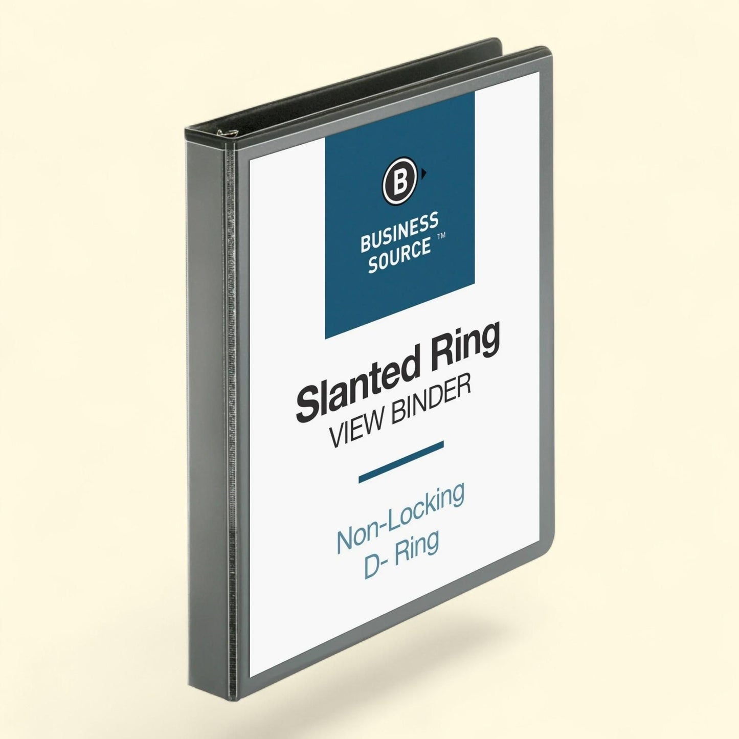 Business Source, Basic D-Ring View Binders, 1 Each, Black