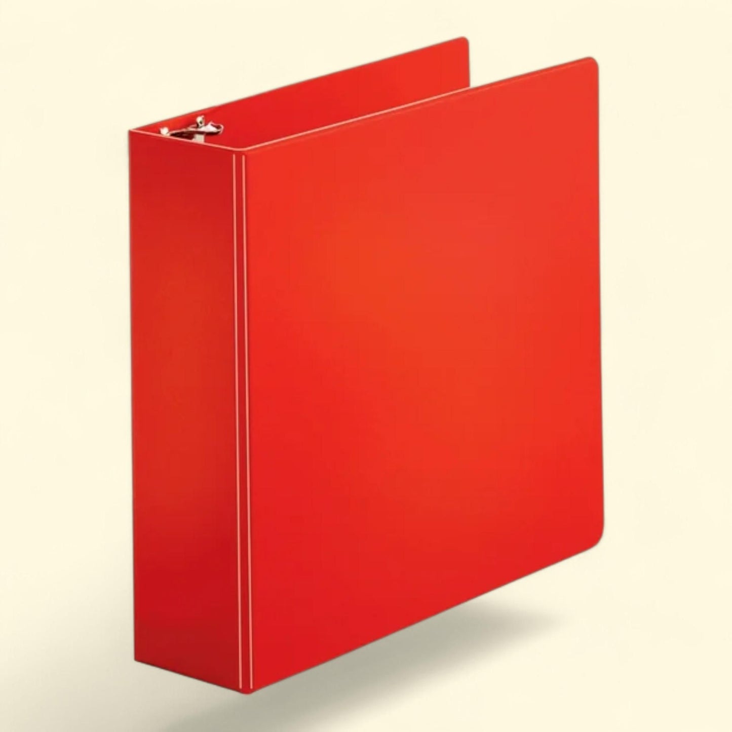 Business Source, Basic Round Ring Binders, Red, 1 Each