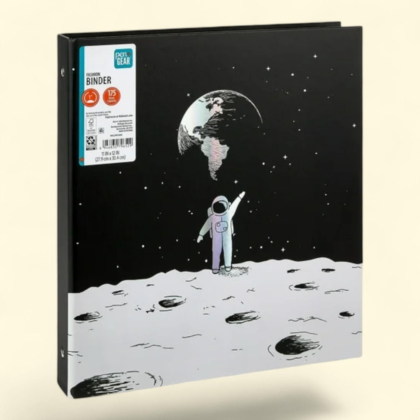 Pen+Gear Fashion Binder, Moon Pose, 1" x 11" x 12" — authentic US product shipped worldwide by Treatspree