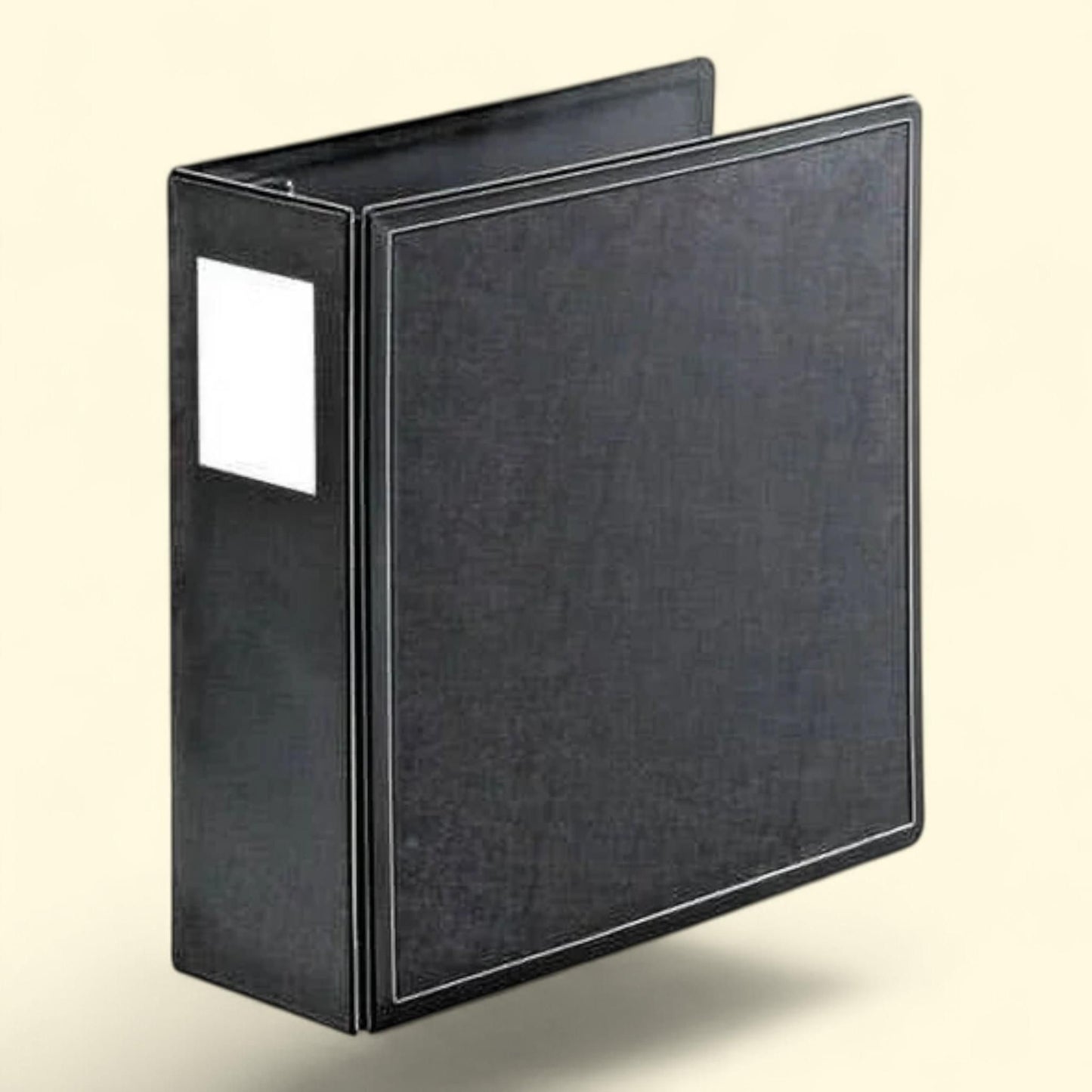 SuperLife Locking Slant-D Ring Binder, 4" Capacity, 11 x 8.5, Black