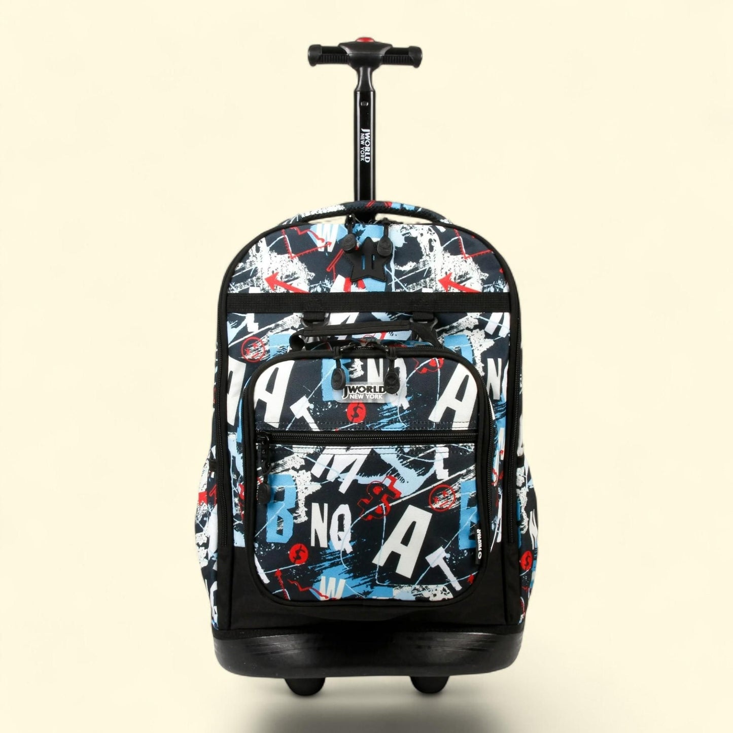 Sac à dos à roulettes J World Duo 46 cm avec sac à lunch, motif Graffiti