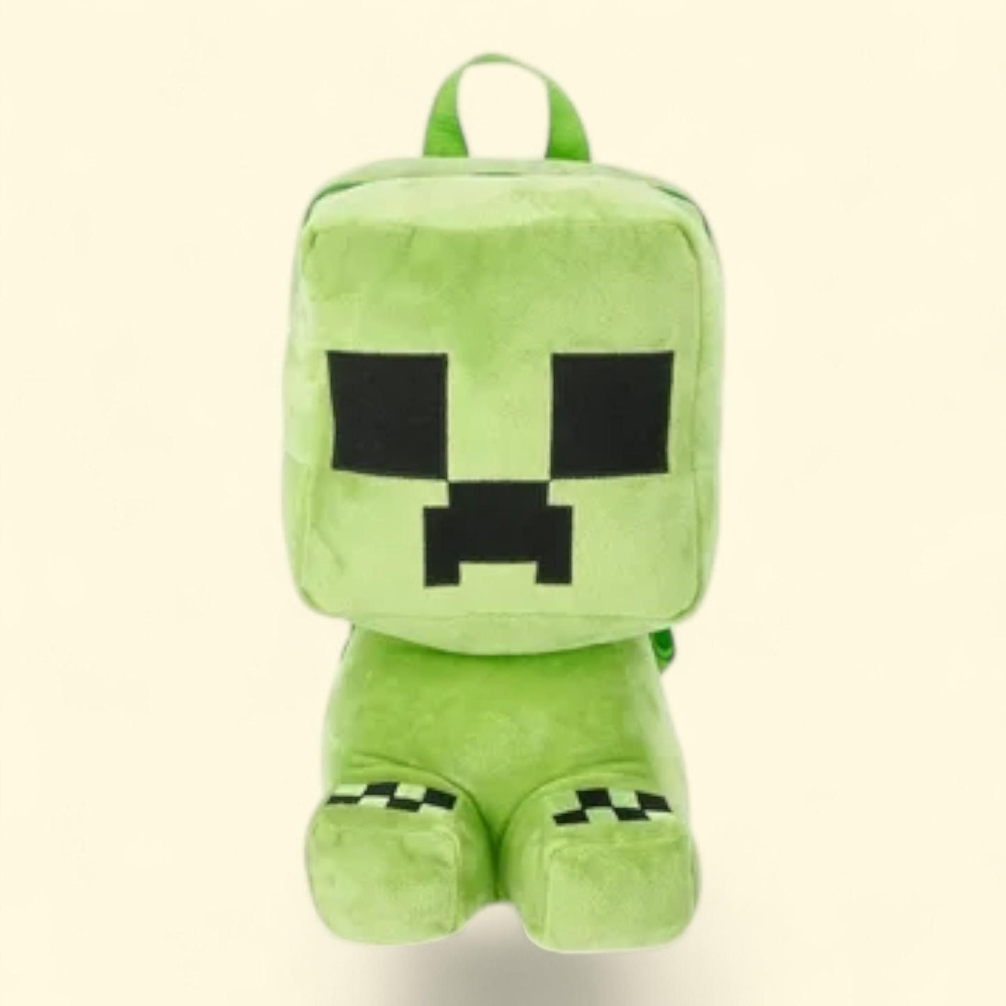 Minecraft Kids Plush Creeper Backpack, Green