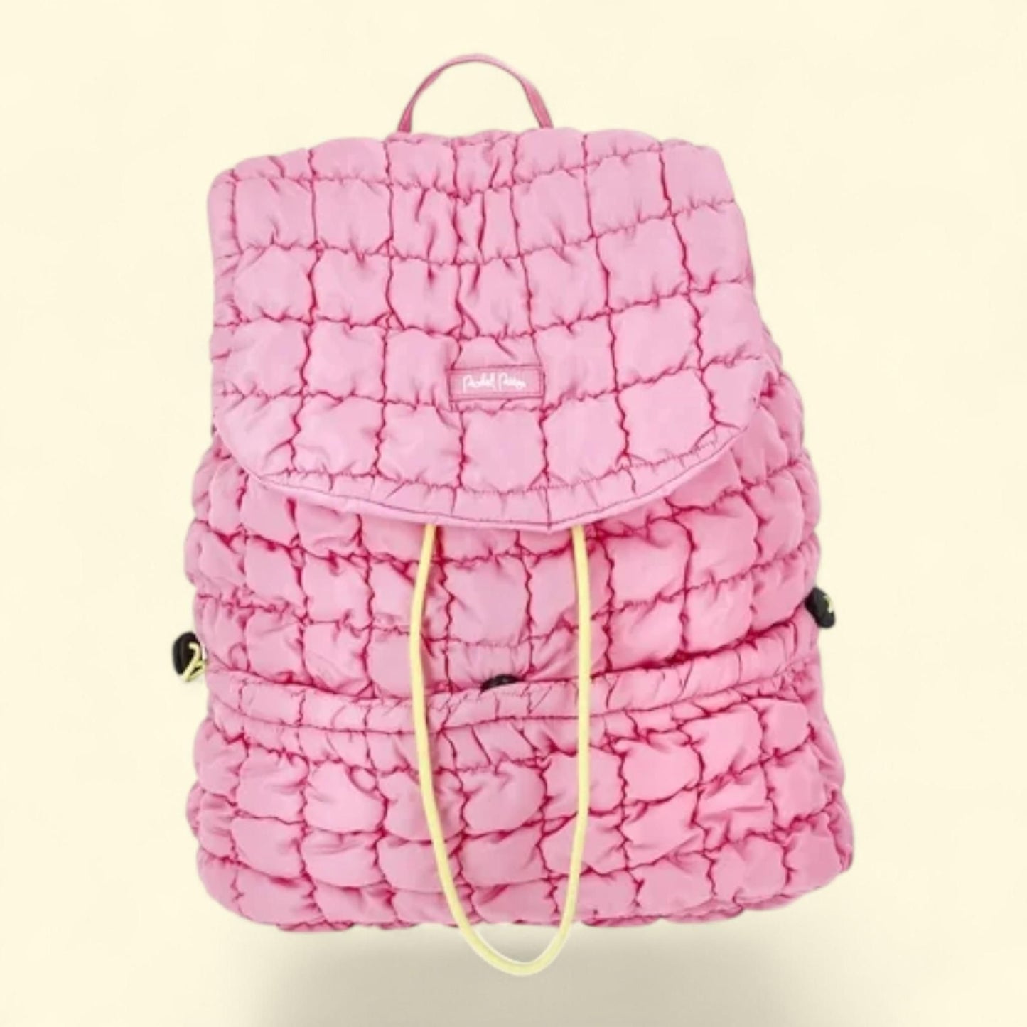 Pop of Pink Quilted Backpack, One Size