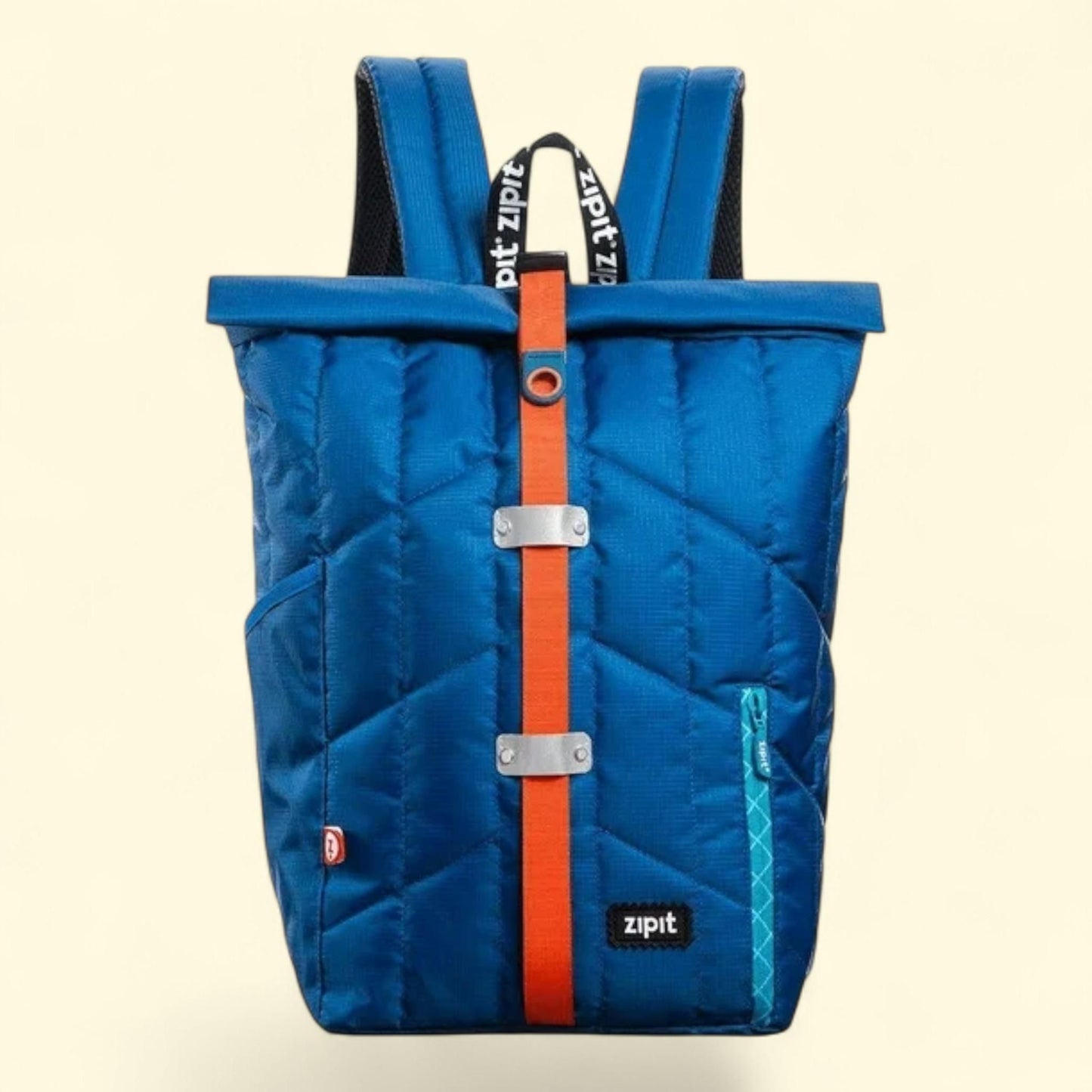 Puffer Backpack, High School and College Bag, Padded Laptop Compartment, Tear Resistant, Blue