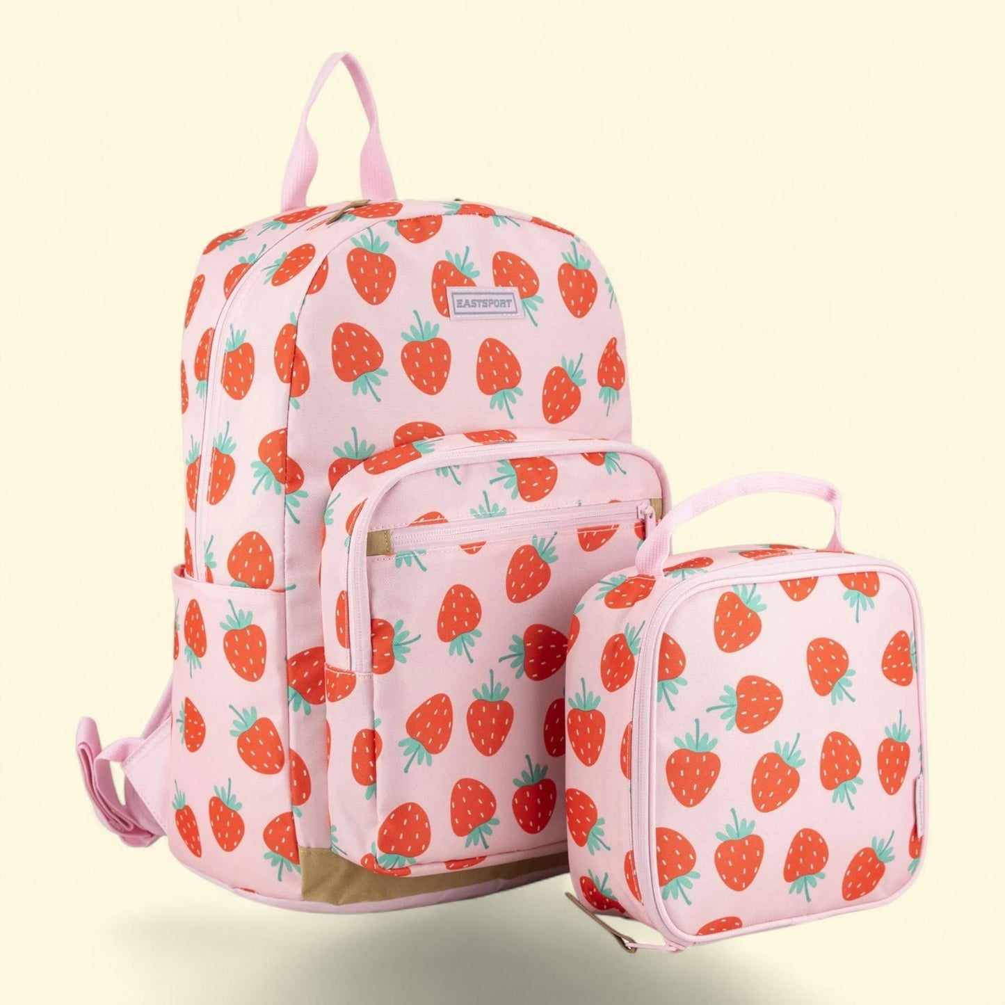 Unisex Backpack & Lunch Box Set, Strawberry Dream, 17" — authentic US product shipped worldwide by Treatspree