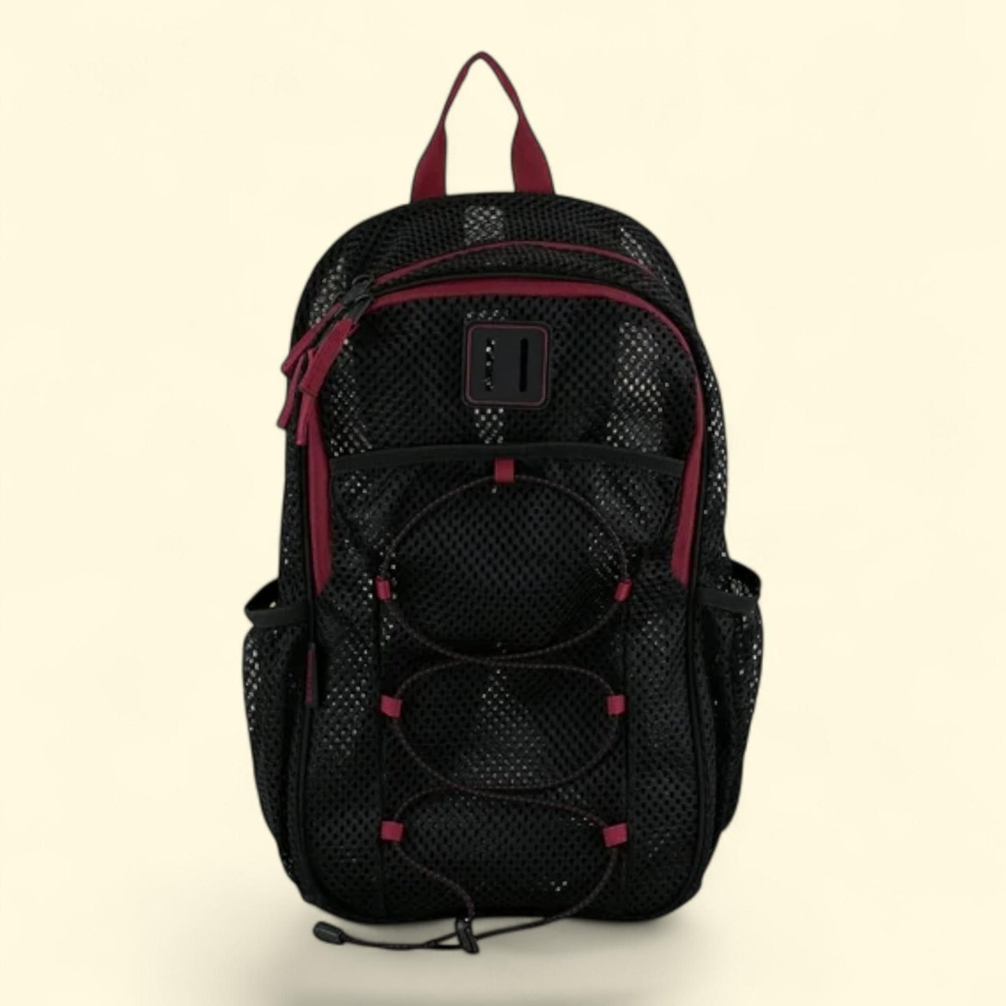 Magna Pro Mesh Backpack, 17" Black/Tibetan Red