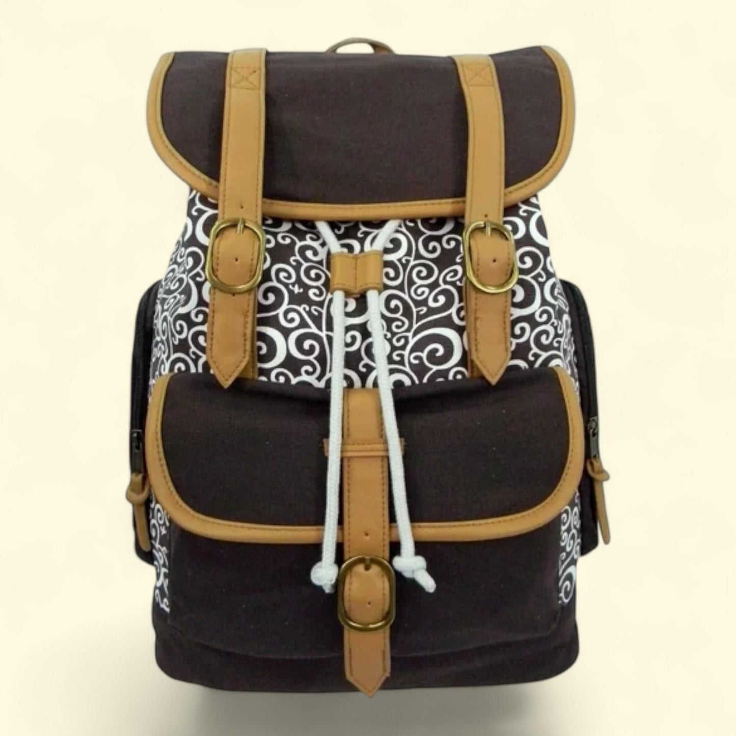 Vintage Canvas Daypack Backpack, 15 inch