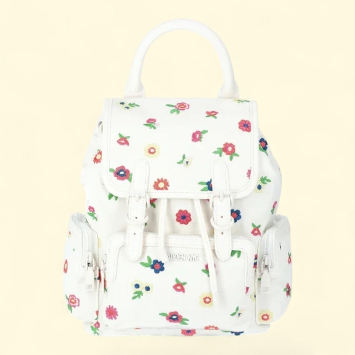 Women's Buckle Flap Backpack, Floral, Size — authentic US product shipped worldwide by Treatspree