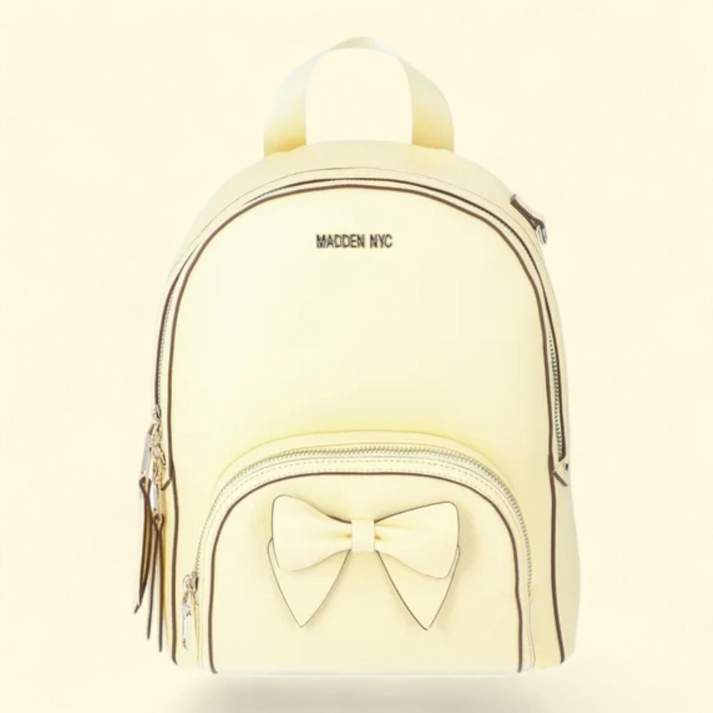 Madden NYC Dome Bow Backpack, Butter Yellow — authentic US product shipped worldwide by Treatspree