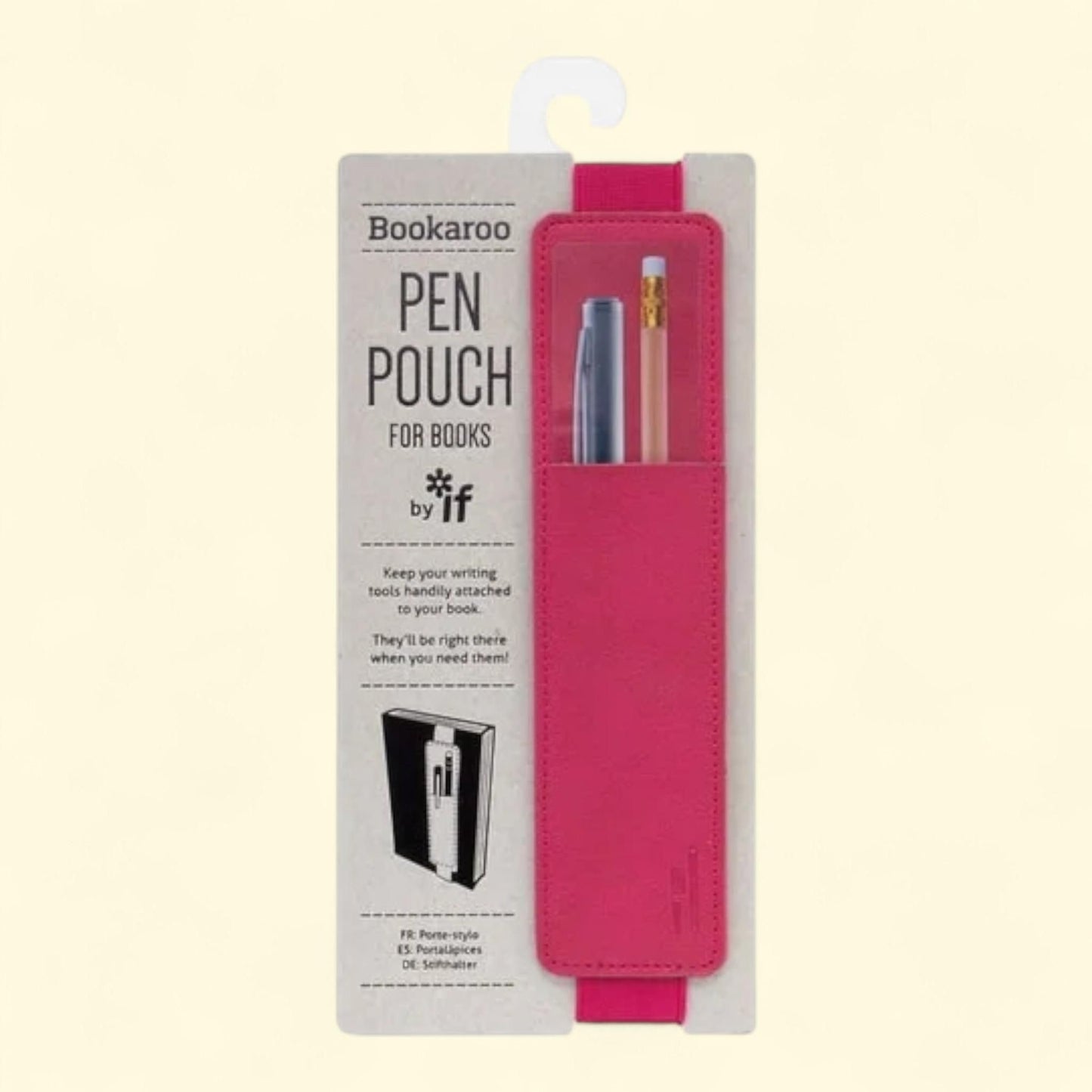 Bookaroo Pen Pouch, Leather, Gray — authentic US product shipped worldwide by Treatspree