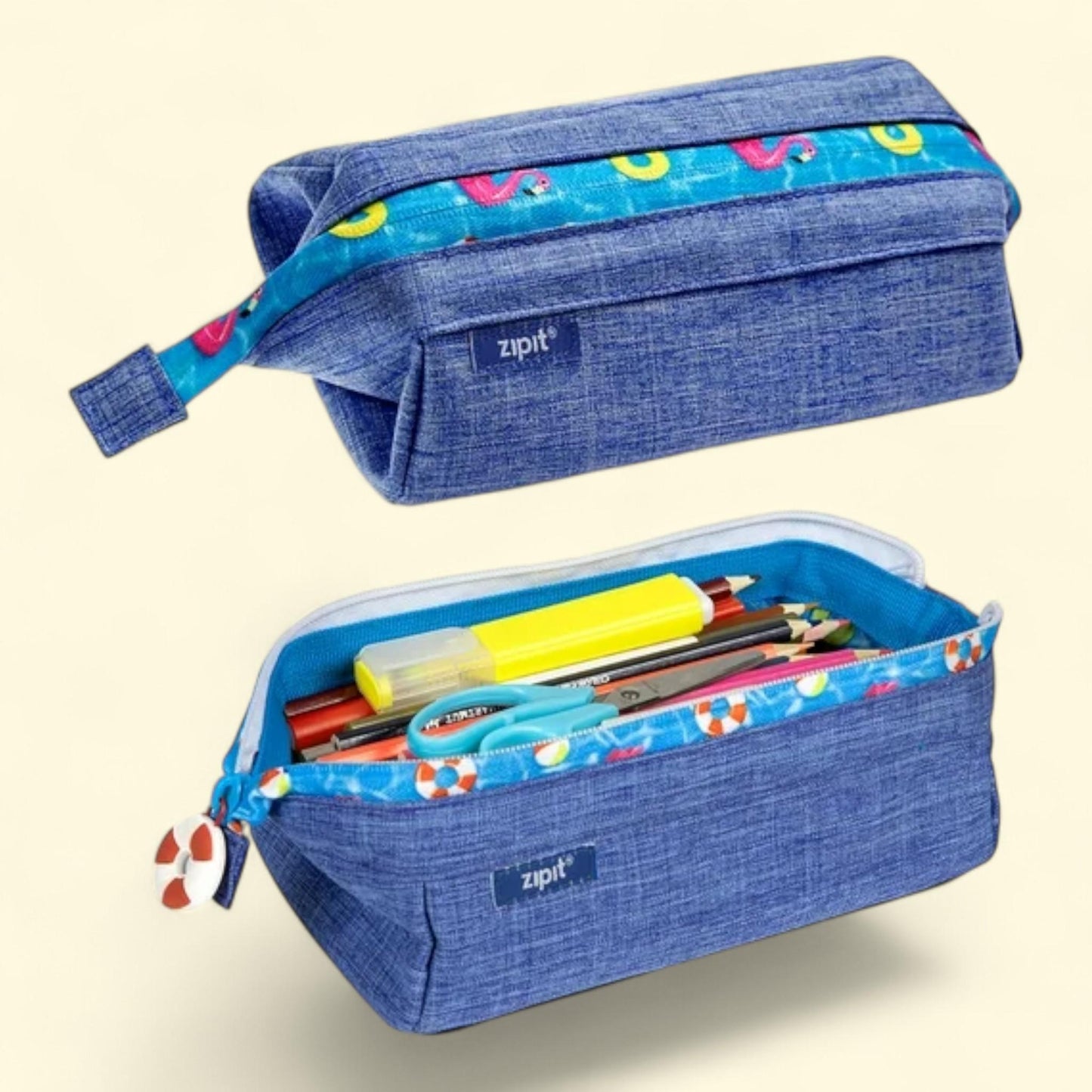 ZIPIT Lenny Pencil Case, Large — authentic US product shipped worldwide by Treatspree