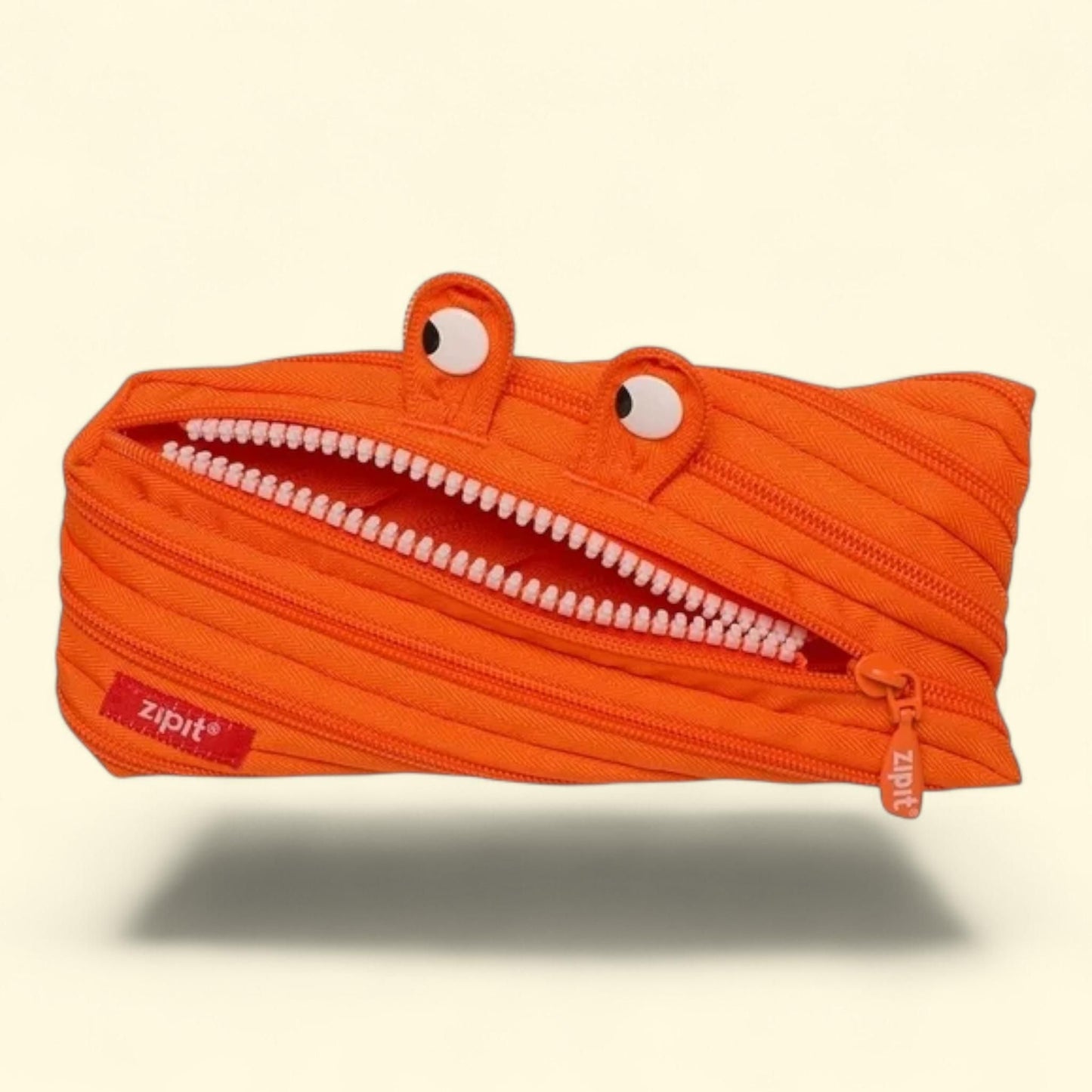 ZIPIT Monster Pencil Case, Orange, College and Office