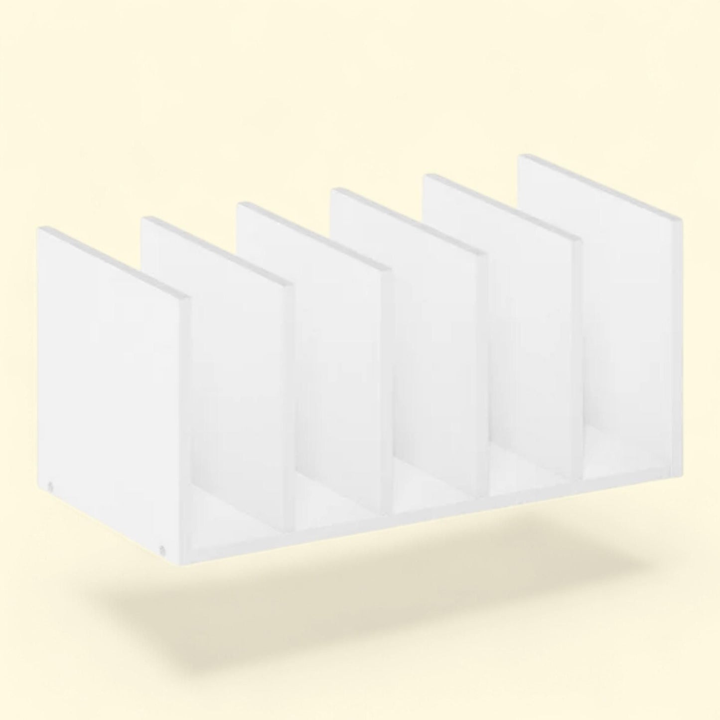 Furinno Hermite Desktop Bookshelf Storage Organizer, White