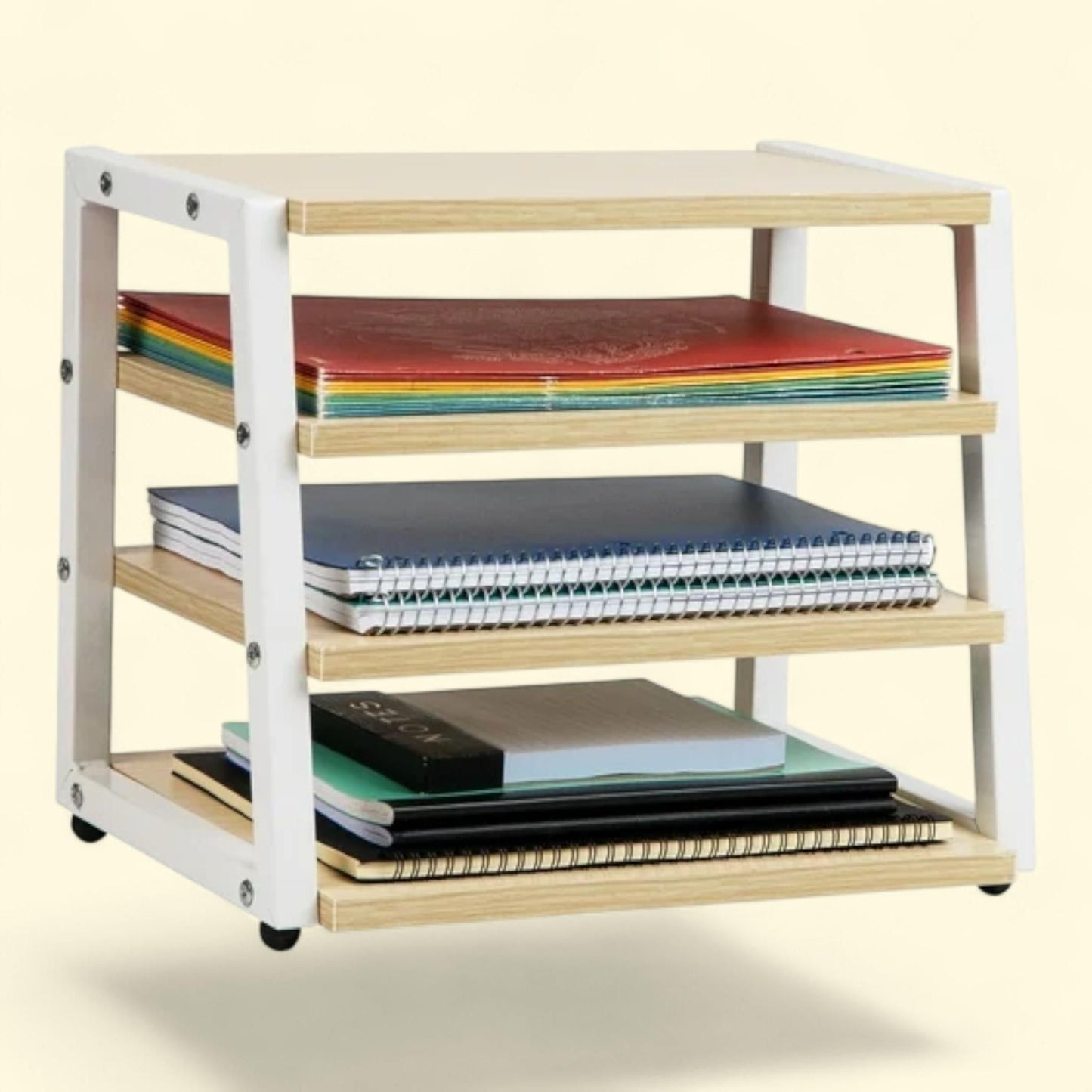 Mind Reader Desk Organizer, 4-Tier, White — authentic US product shipped worldwide by Treatspree
