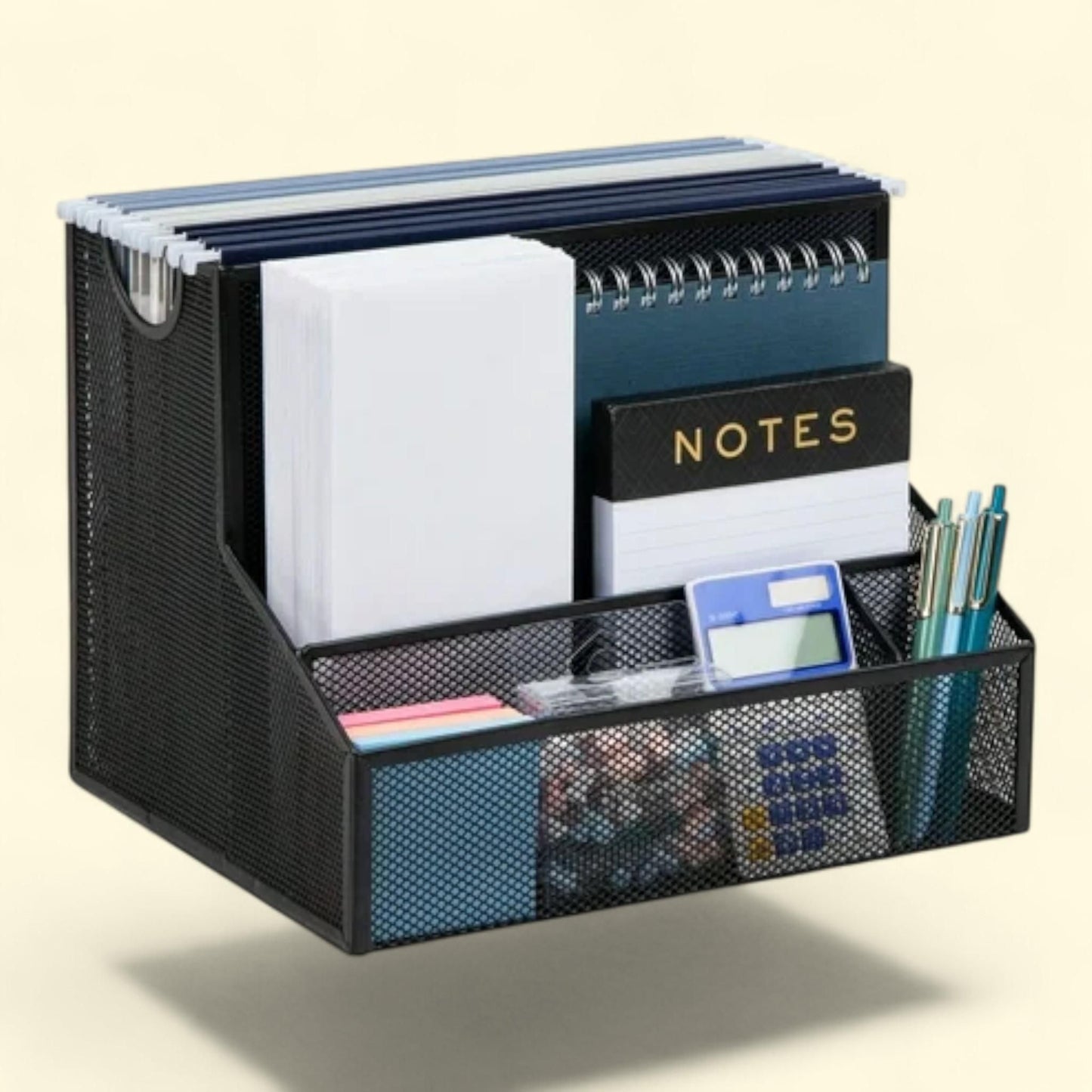 Mind Reader Desktop Organizer, Letter Size, Metal, Black — authentic US product shipped worldwide by Treatspree