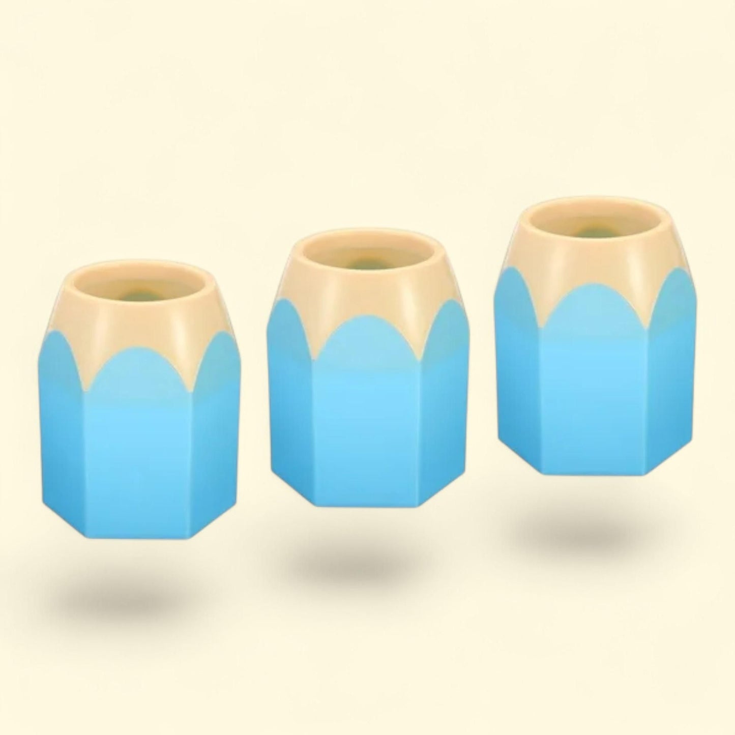 Unique Bargains Pencil Holder, Pencil Shape, Blue