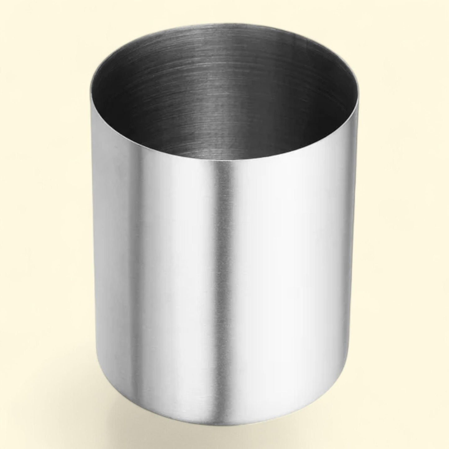Unique Bargains Pencil Holder, Stainless Steel Cup, Silver