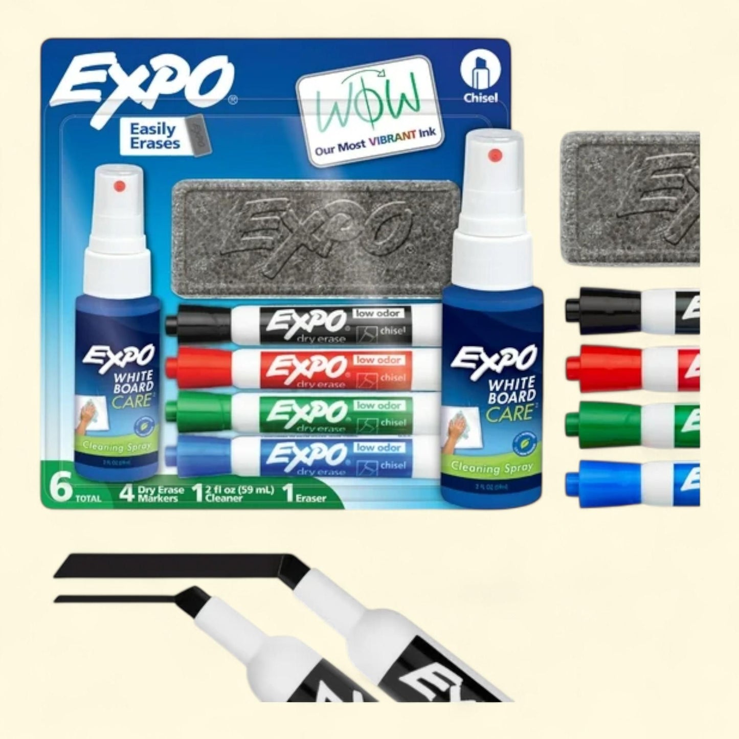 EXPO Dry Erase Markers Kit, 6 Count