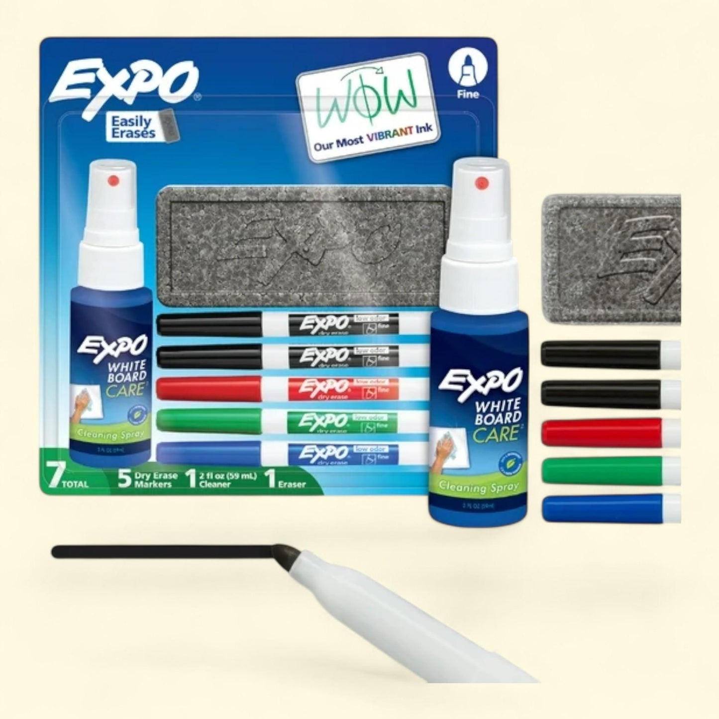 EXPO Dry Erase Markers Kit, 7 Count
