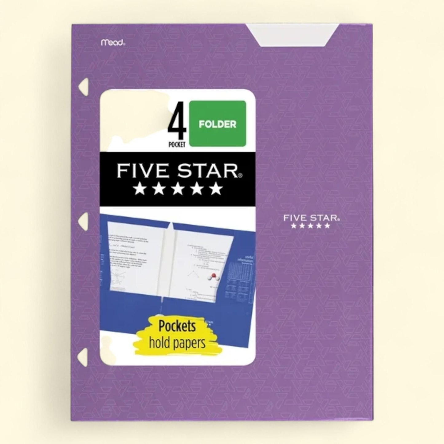 Five Star Paper Folder, Amethyst Purple, 4-Pocket — authentic US product shipped worldwide by Treatspree