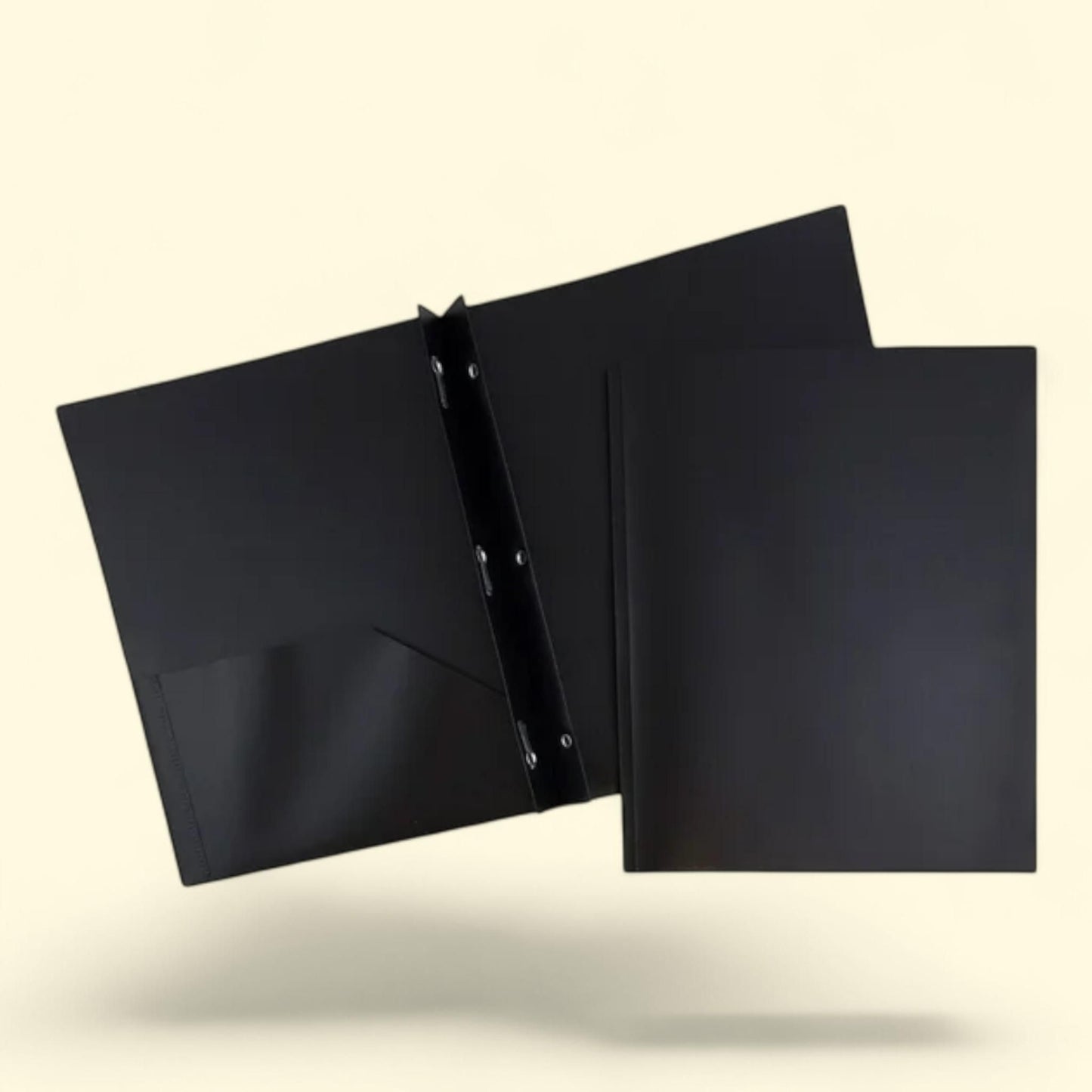 JAM Paper School POP Folders, Black, 3/Pack
