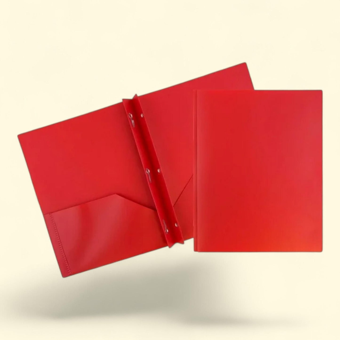 JAM Paper School POP Folders, Red, 3/Pack
