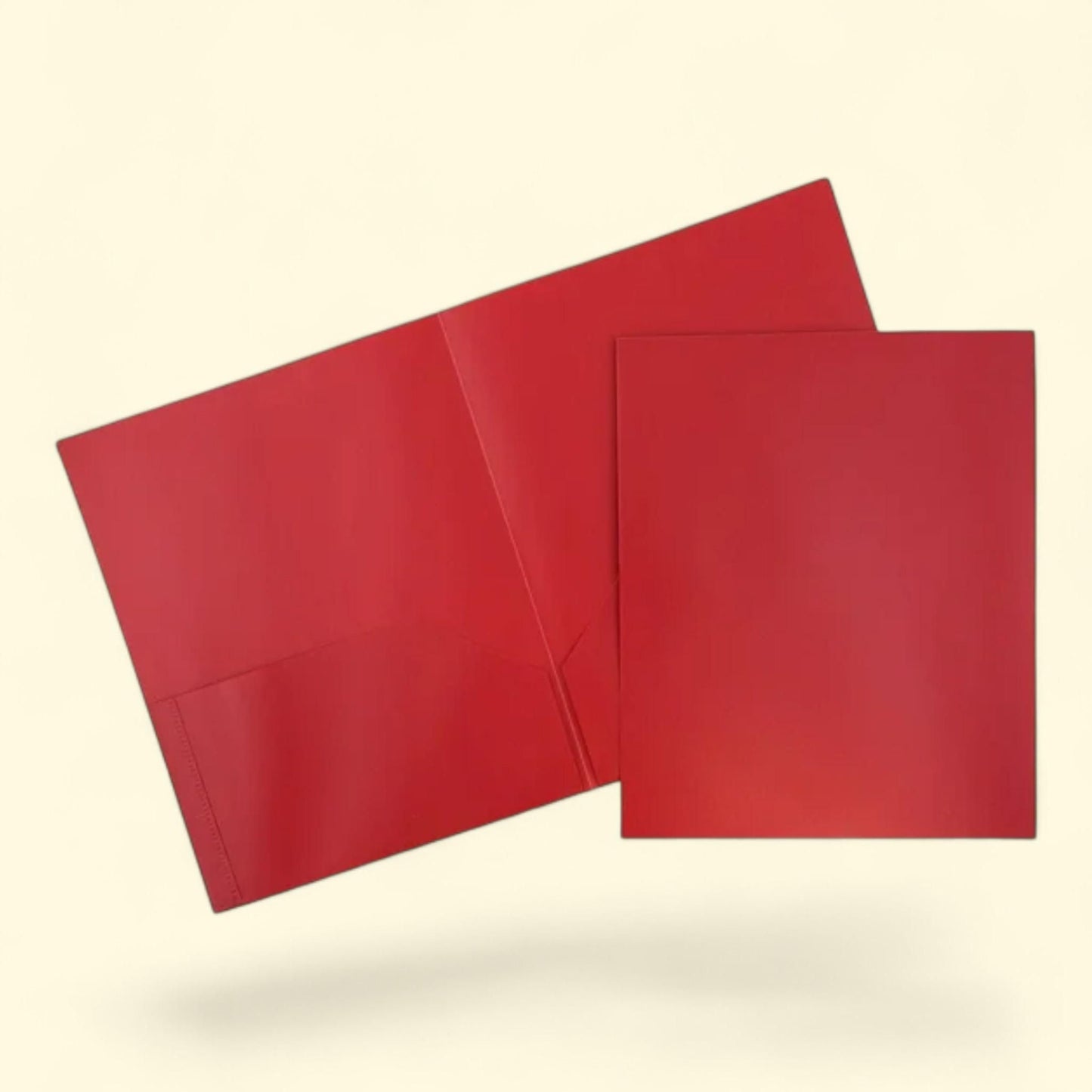 JAM Paper 2 Pocket School POP Folders, Red, 3/Pack