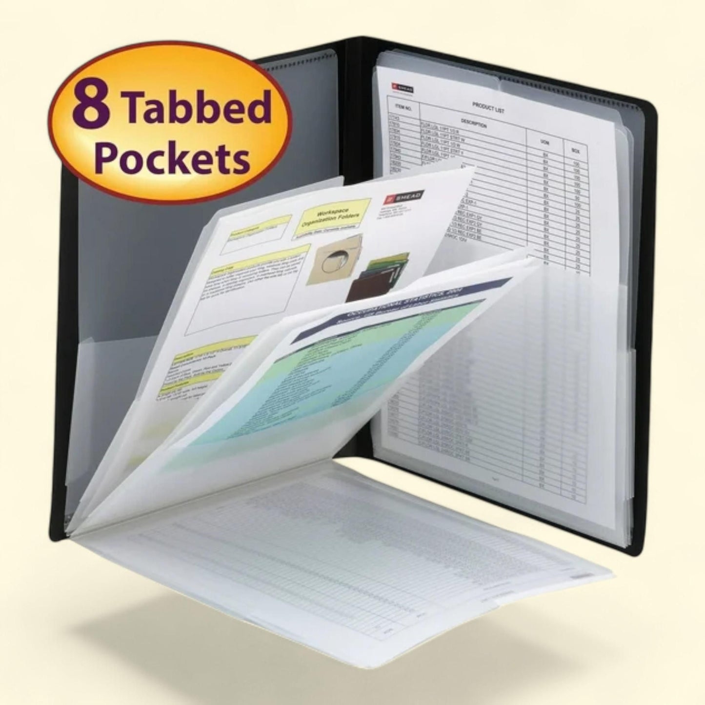 Smead Multi Pocket Organizer, Eight Pockets, Letter Size