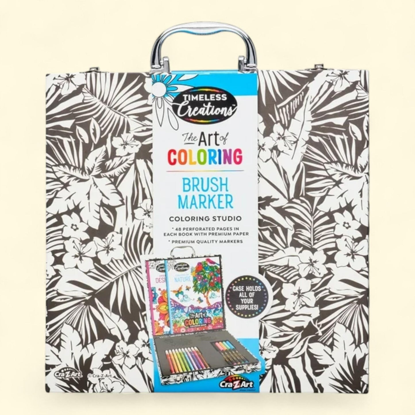 Cra-Z-Art Timeless Creations Brush Marker Coloring Set, Multicolor, Ages 6+