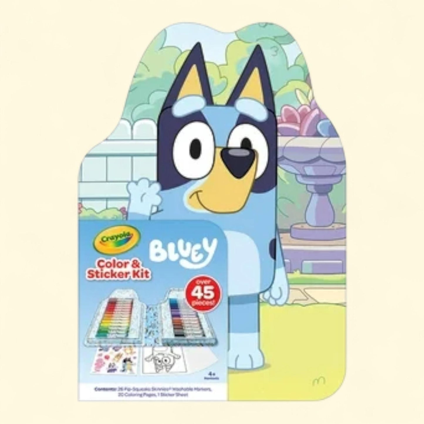 Crayola Bluey Art Kit for Kids, 45pcs